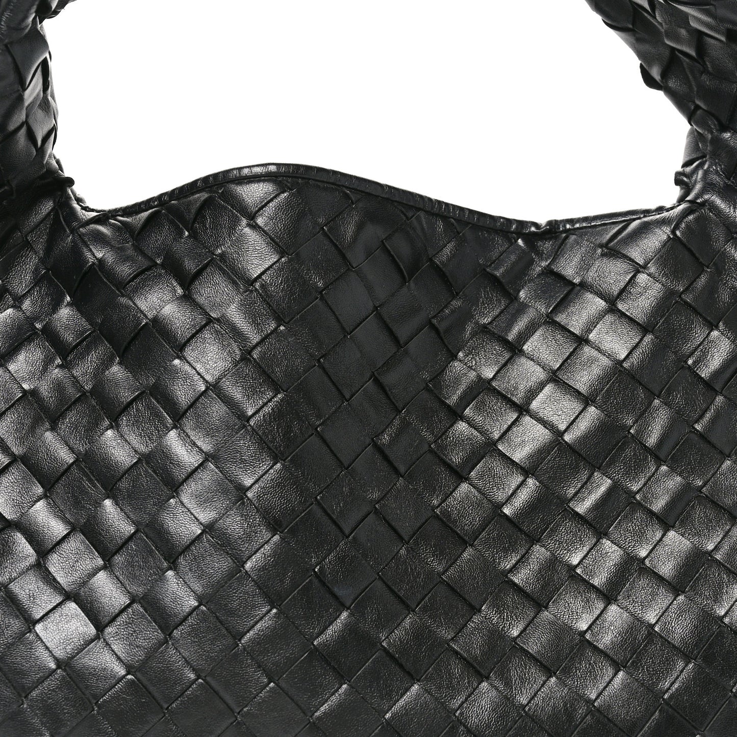 Calfskin Intrecciato Small Hop Black