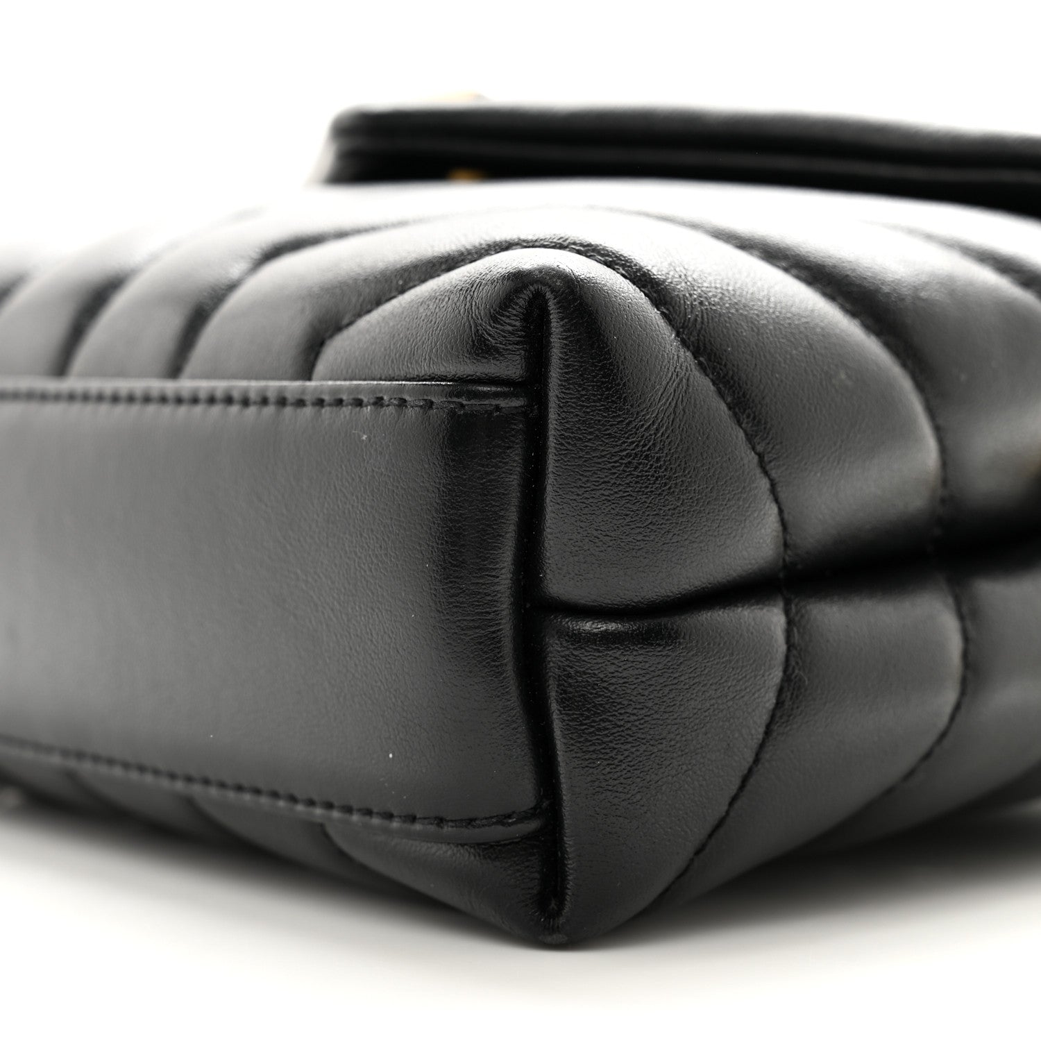 Saint Laurent SAINT LAURENT Calfskin Y Quilted Monogram Toy Loulou Crossbody Bag Black 11 of 13