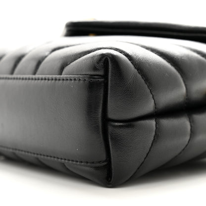 Saint Laurent SAINT LAURENT Calfskin Y Quilted Monogram Toy Loulou Crossbody Bag Black 11 of 13