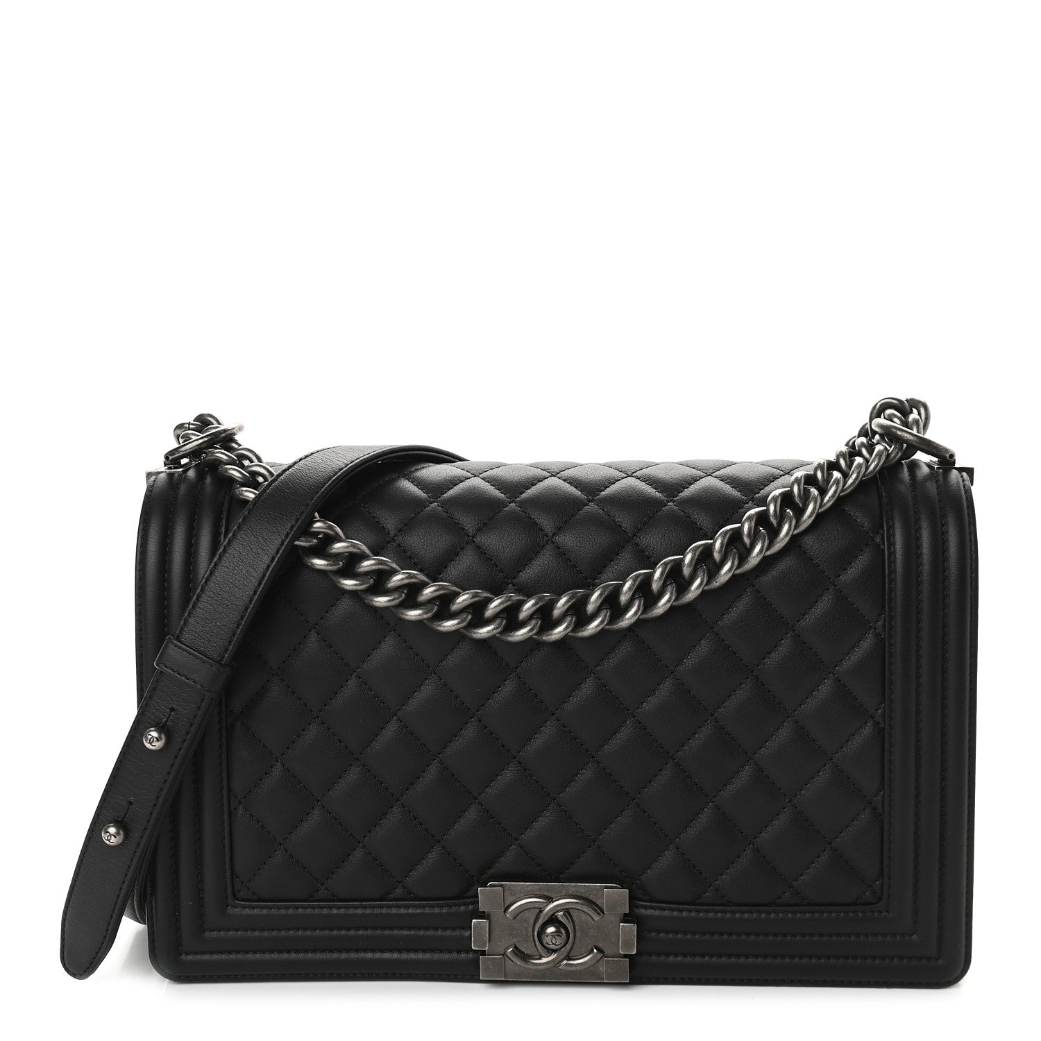 Chanel Calfskin Quilted New Medium Boy Flap Black 1 of 10