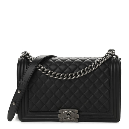 Chanel Calfskin Quilted New Medium Boy Flap Black 1 of 10