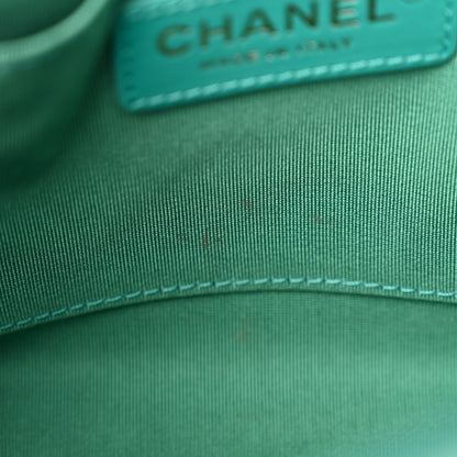 Chanel Calfskin Stitched Small Covered CC Flap Bag Green 11 of 16
