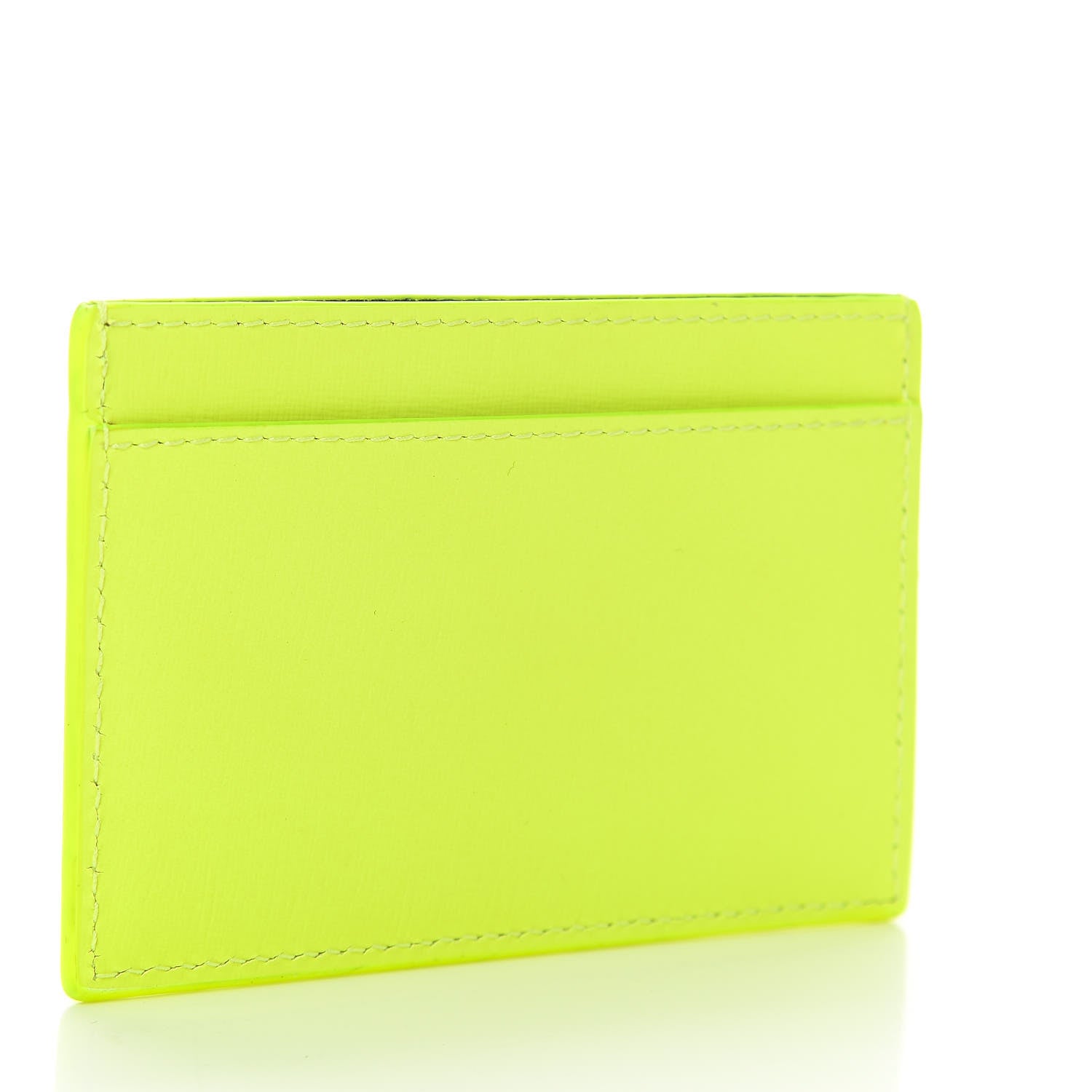 Balenciaga Textured Calfskin Everyday Multi Card Case Jaune Fluo 3 of 6
