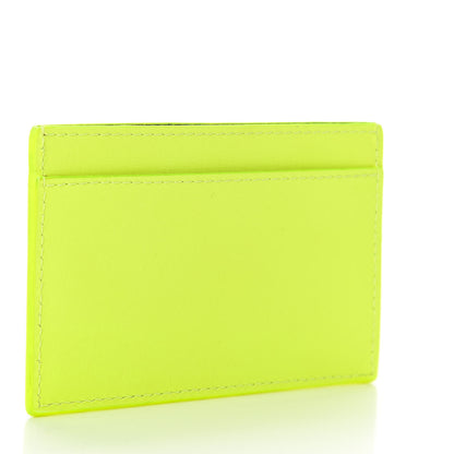 Balenciaga Textured Calfskin Everyday Multi Card Case Jaune Fluo 3 of 6