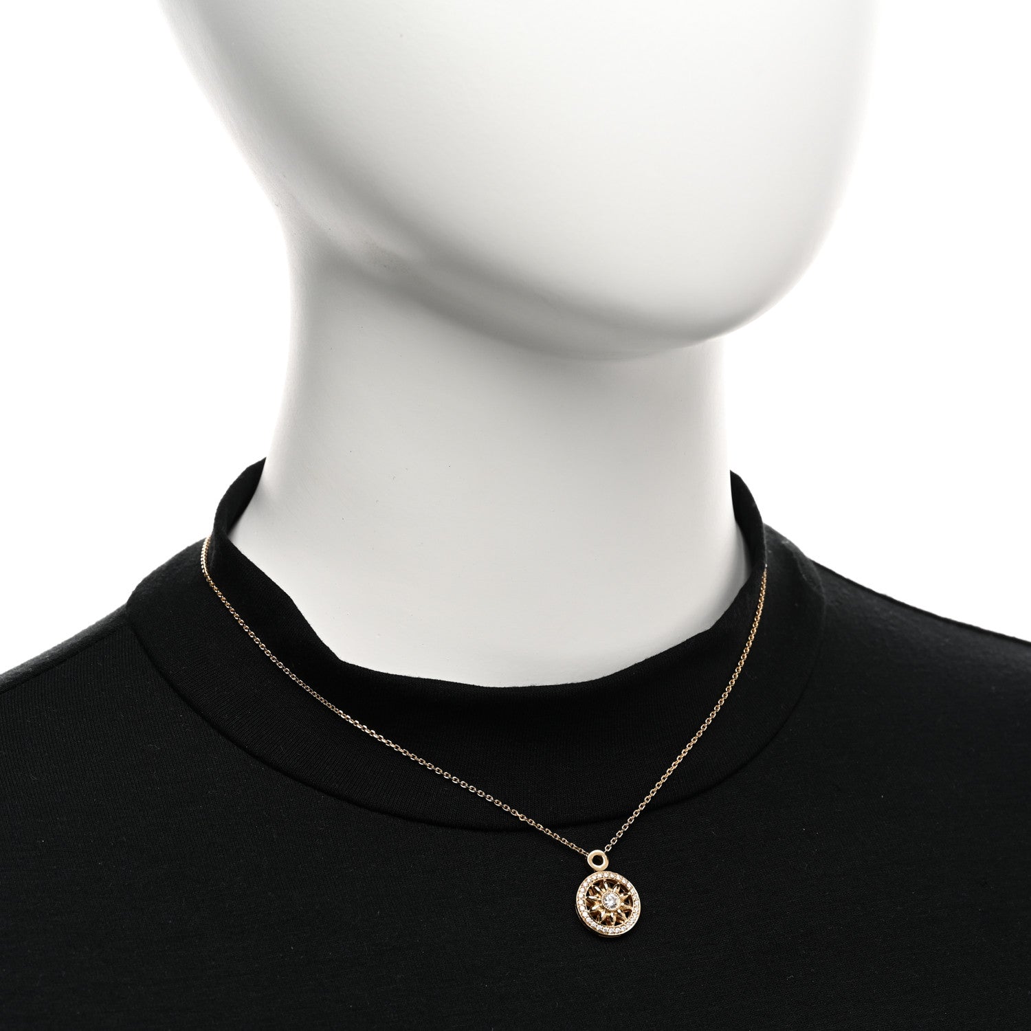 Harry Winston 18K Yellow Gold Diamond Winston Gates Pendant Necklace 2 of 6