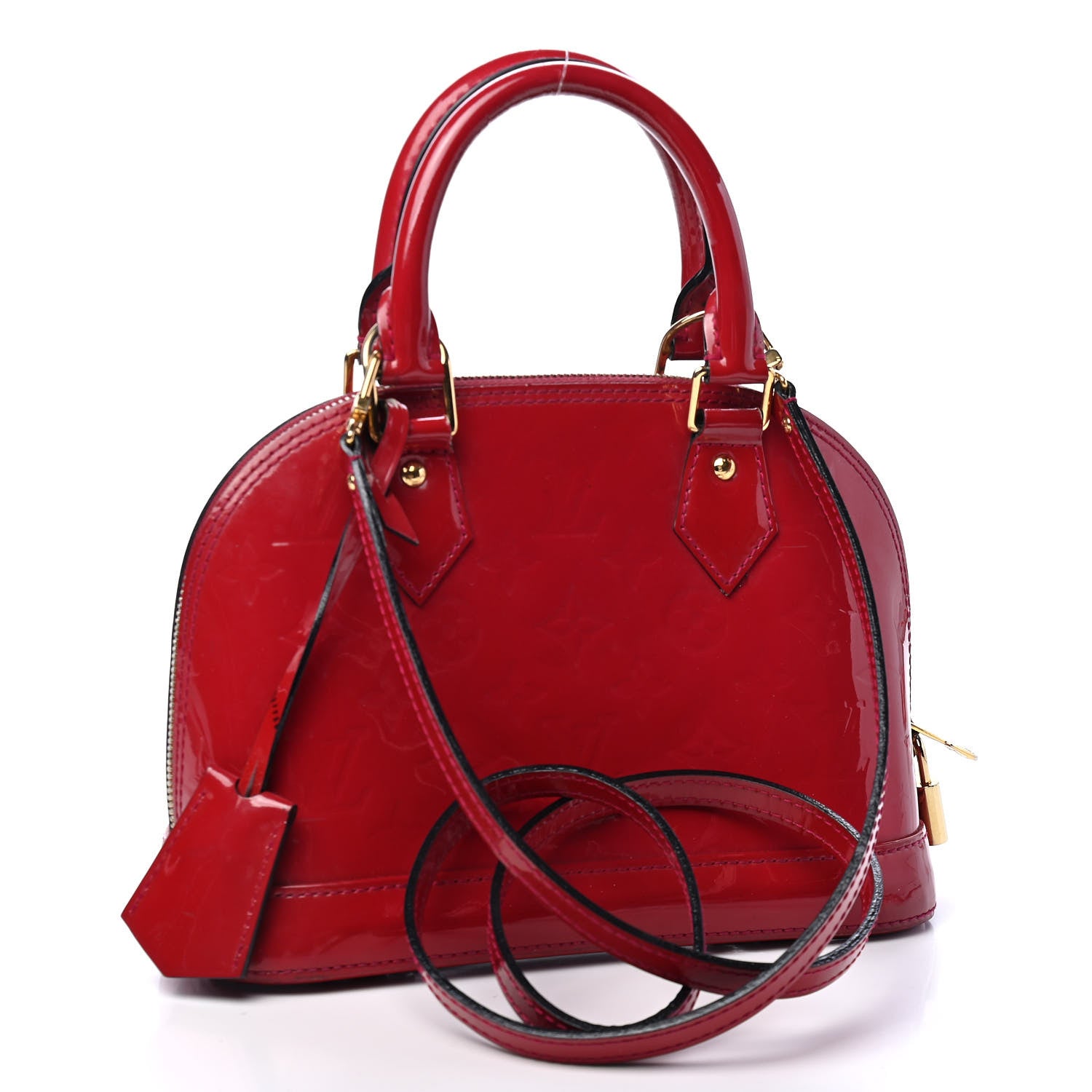 Louis Vuitton Vernis Alma BB Rose Indien 2 of 9