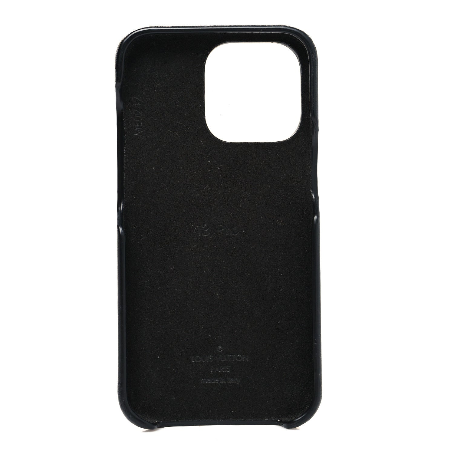 Louis Vuitton Lambskin Embossed Monogram Coussin iPhone 13 Pro Bumper Black 3 of 11