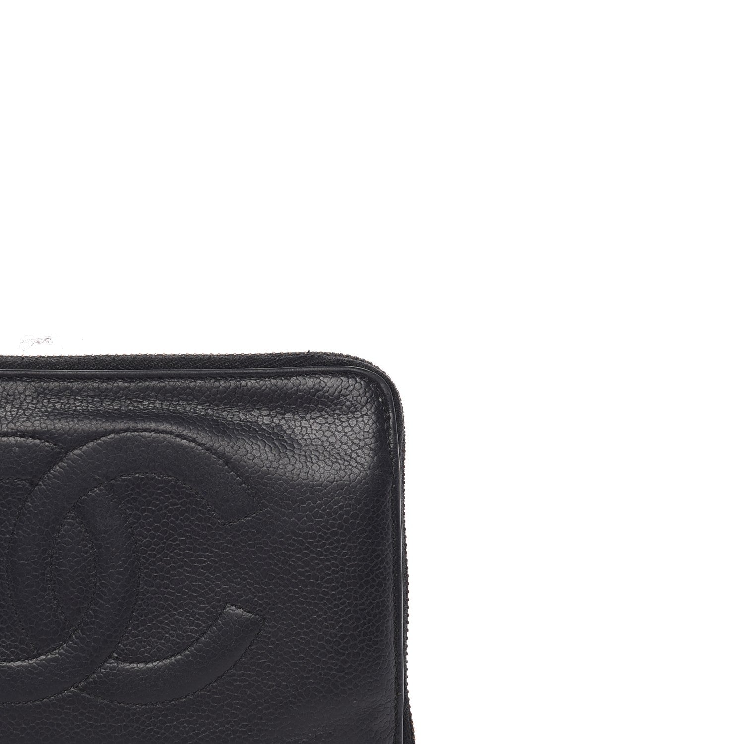 Chanel Caviar CC Timeless Large Zip Around Wallet Black 14 of 18