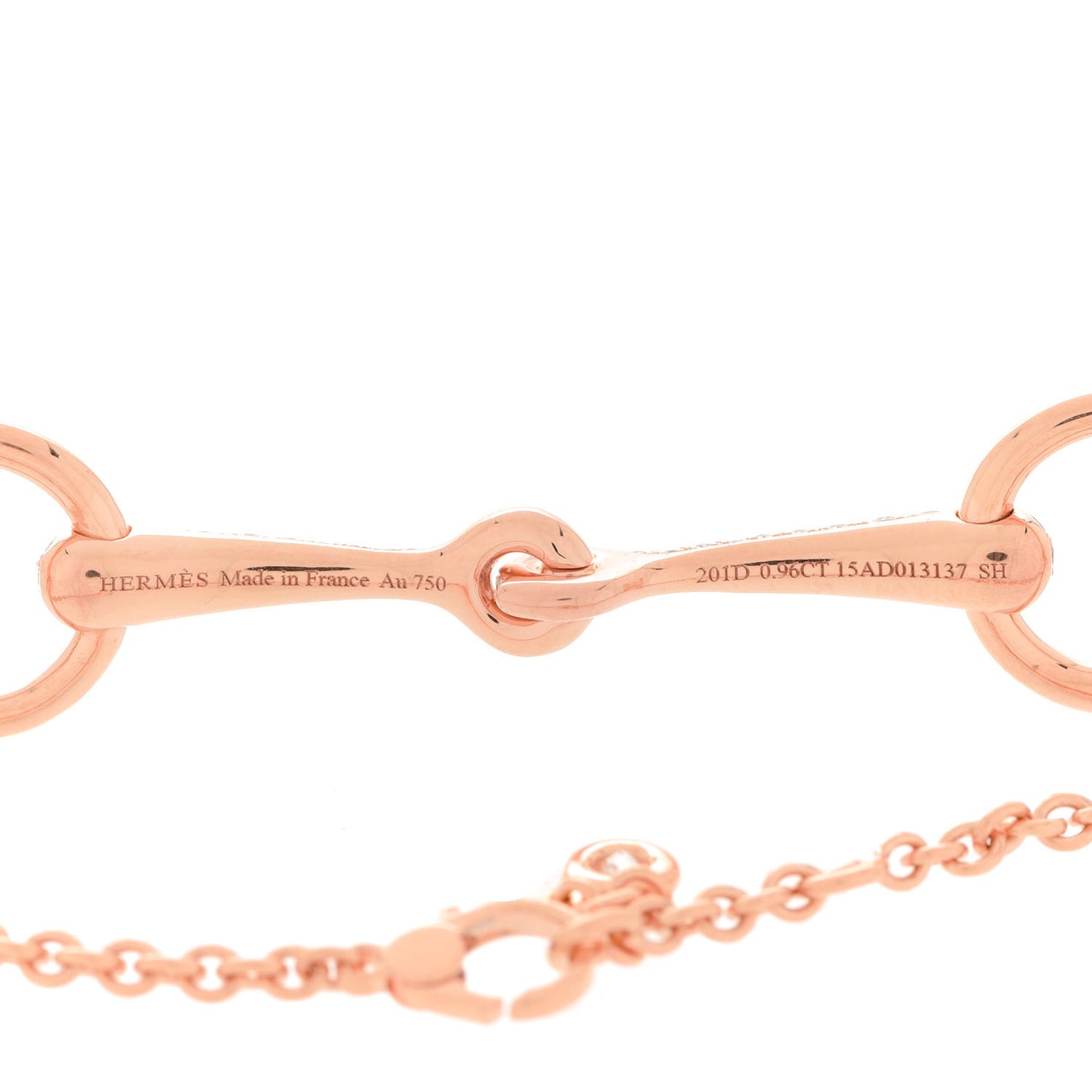 18K Rose Gold Diamond Filet d'Or TPM Bracelet SH