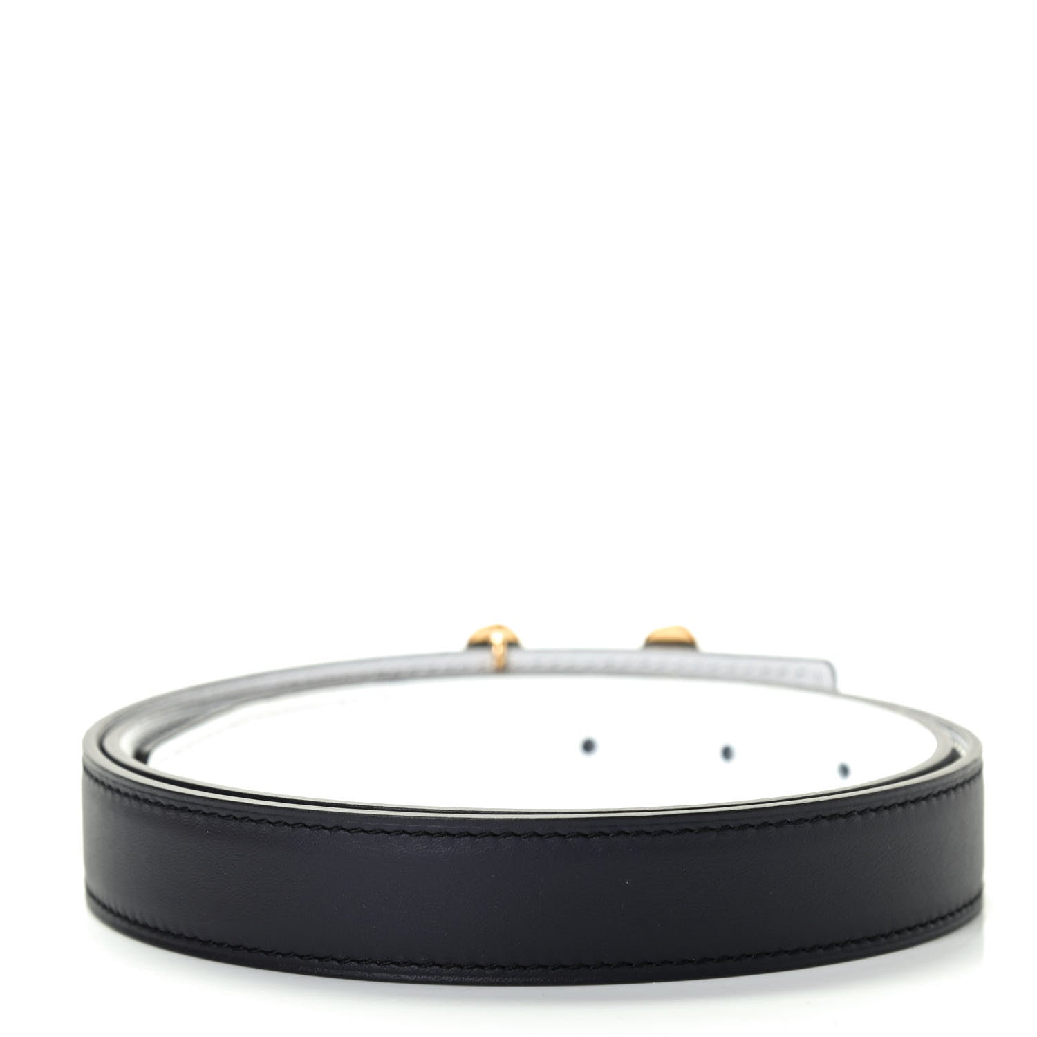 Hermes Swift Epsom 24mm Bubbles H Belt 80 Black White 2 of 4