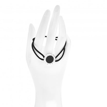 Bulgari Sterling Silver Enamel Adjustable Bracelet 1 of 4