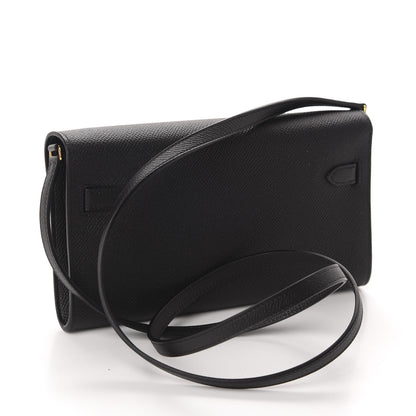 Hermes Epsom Kelly Wallet To Go Black 3 of 10