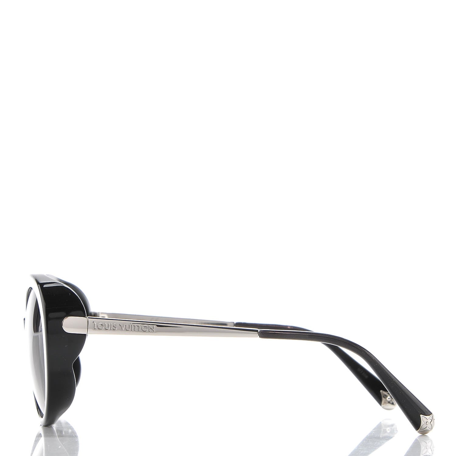Louis Vuitton Acetate Bluebell Sunglasses Z0693W Black Glitter 3 of 7