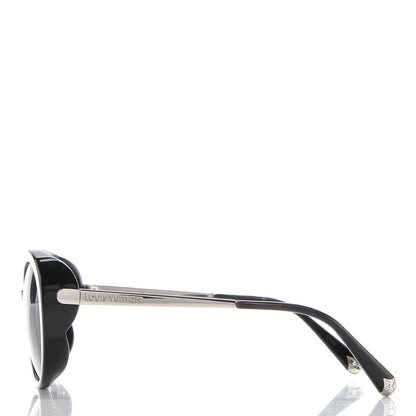 Louis Vuitton Acetate Bluebell Sunglasses Z0693W Black Glitter 3 of 7