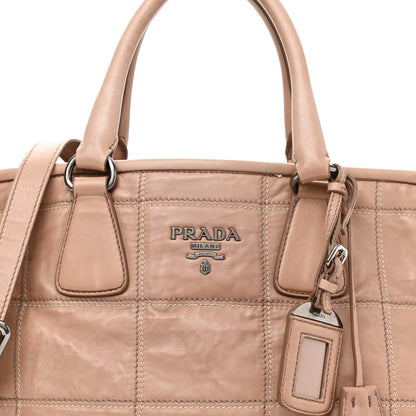 Prada Nappa Antique Stitched Satchel Cammeo 10 of 25