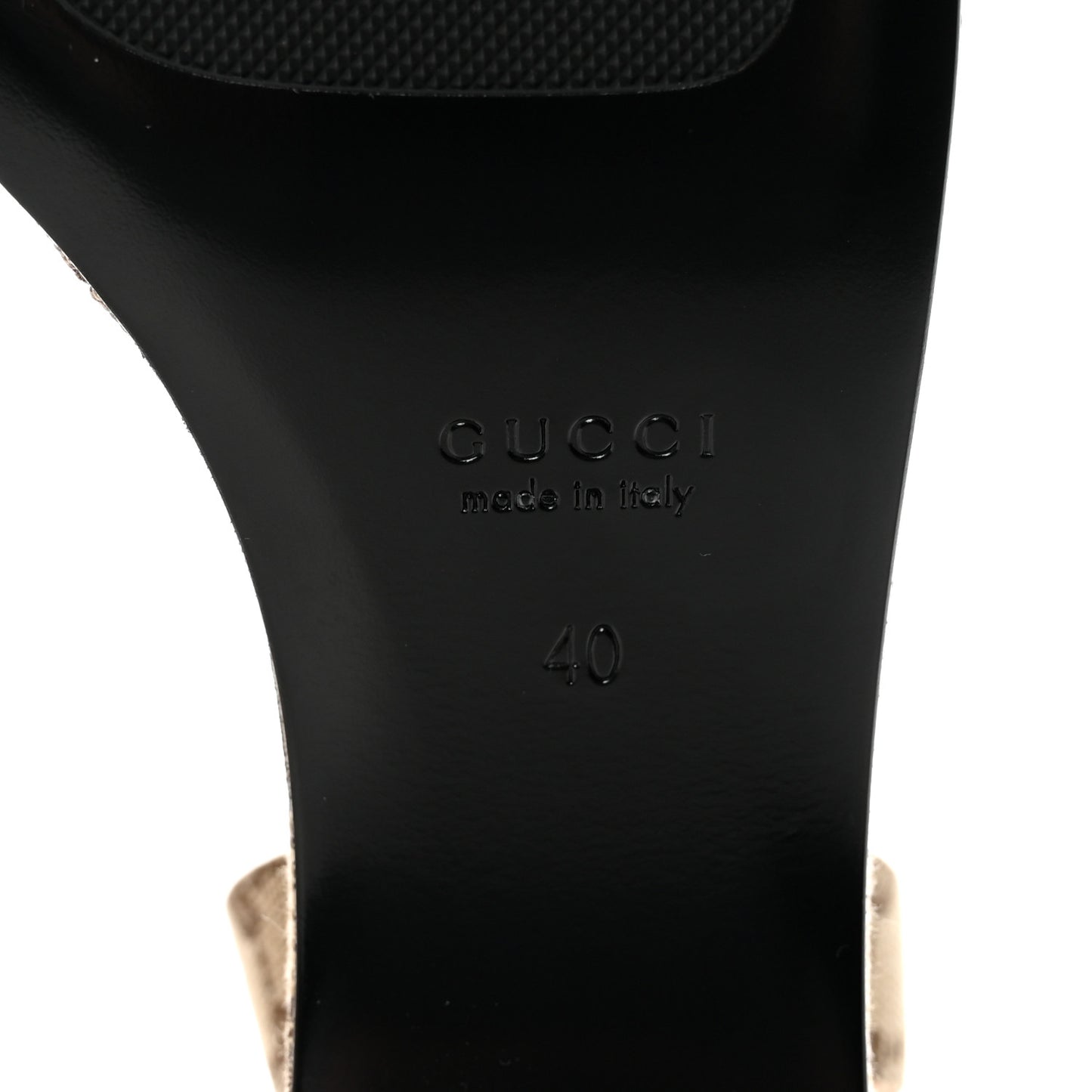Monogram Nappa Chalotte Horsebit Ankle Strap 75mm Flatform Sandals 40 Beige Ebony
