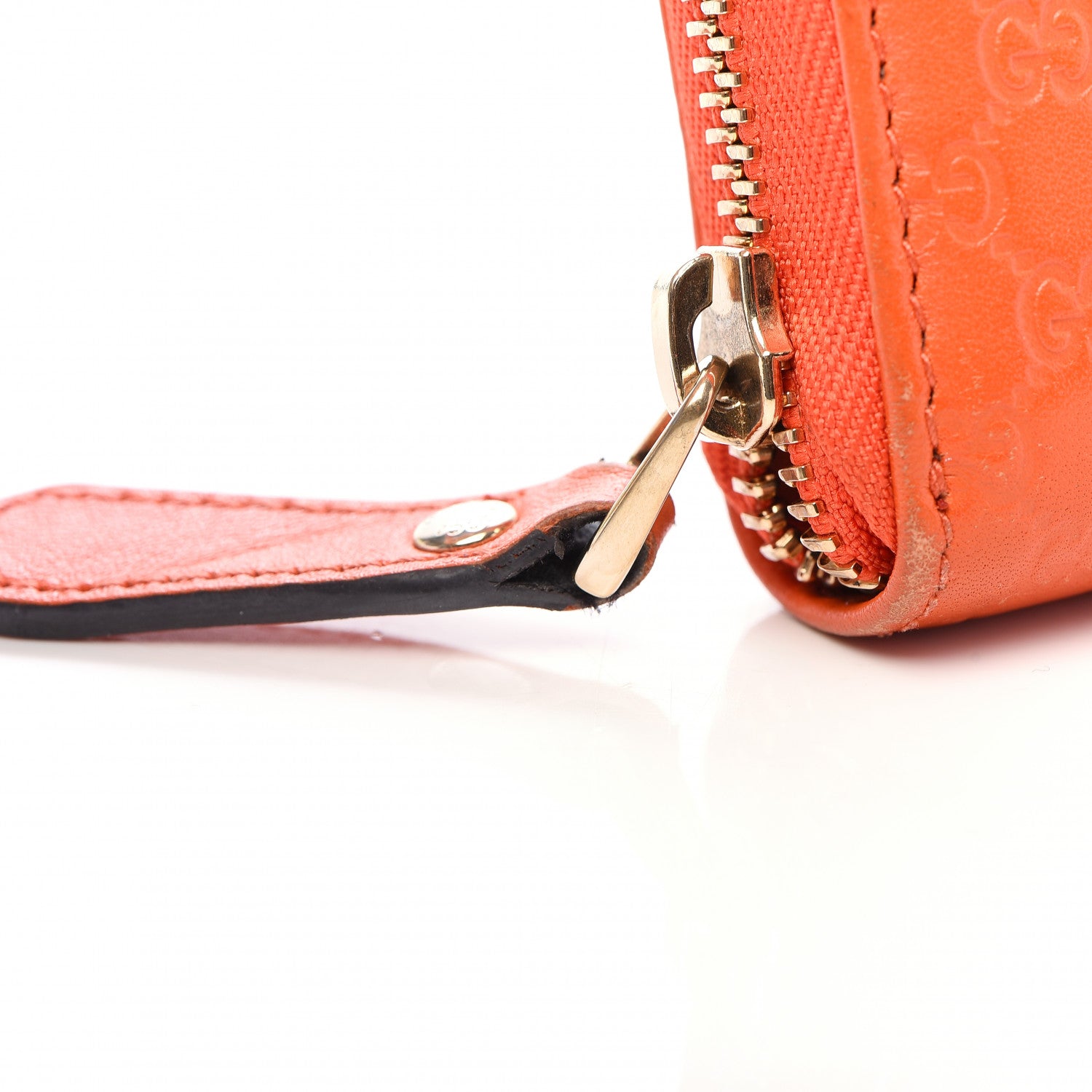 Gucci Microguccissima Zip Around Wallet Sun Orange 10 of 11
