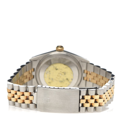 Rolex Stainless Steel 18K Yellow Gold 36mm Oyster Perpetual Datejust Watch Champagne 16013 8 of 12