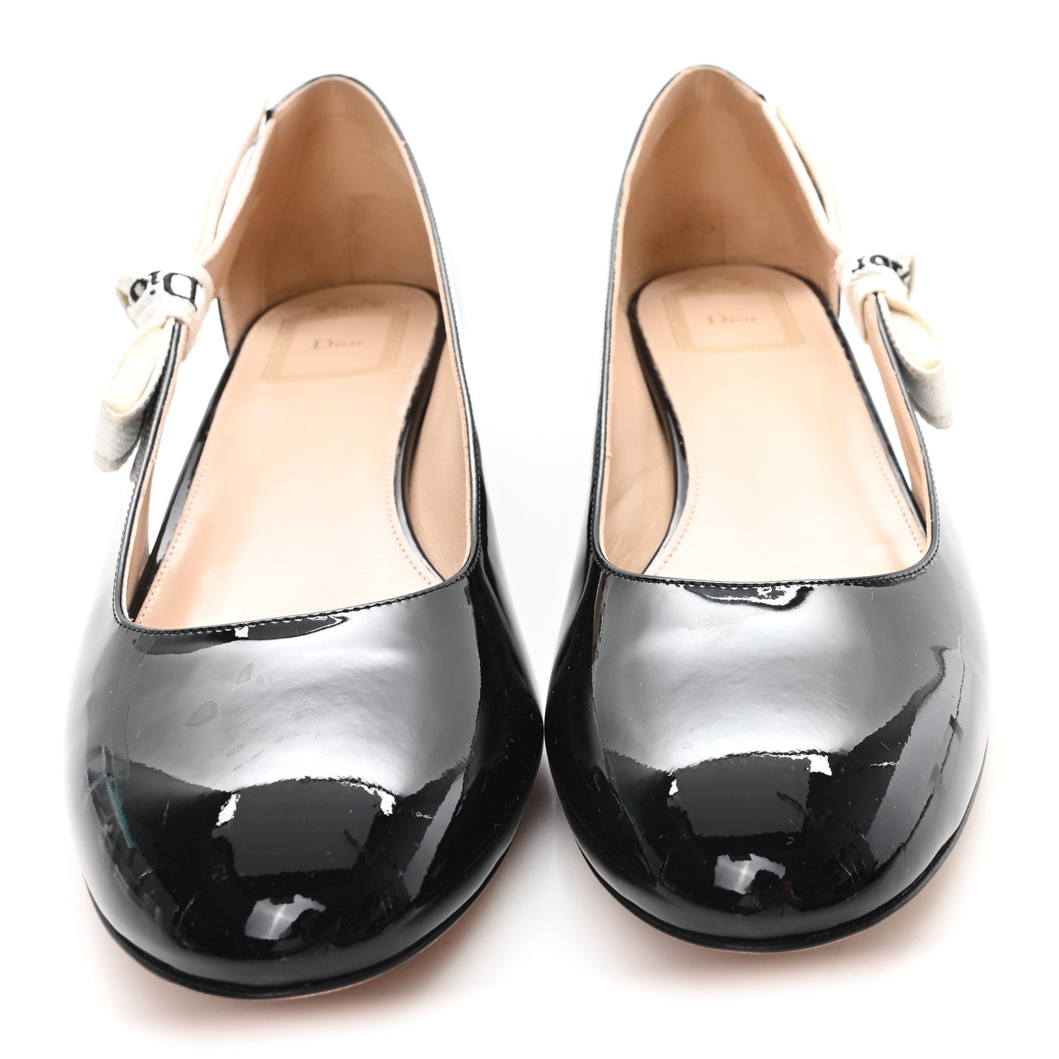 Christian Dior Patent J'Adior Ballet Flats 40 Black 3 of 9
