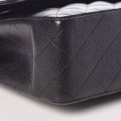 Chanel Caviar Quilted Jumbo Double Flap Black 8 of 10