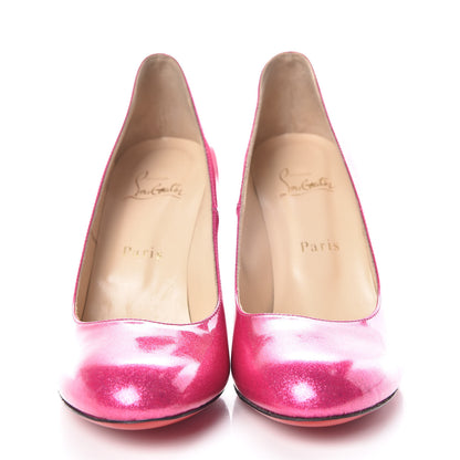 Christian Louboutin Patent Glitter Fifi 100 Pumps 39 Pink 2 of 8