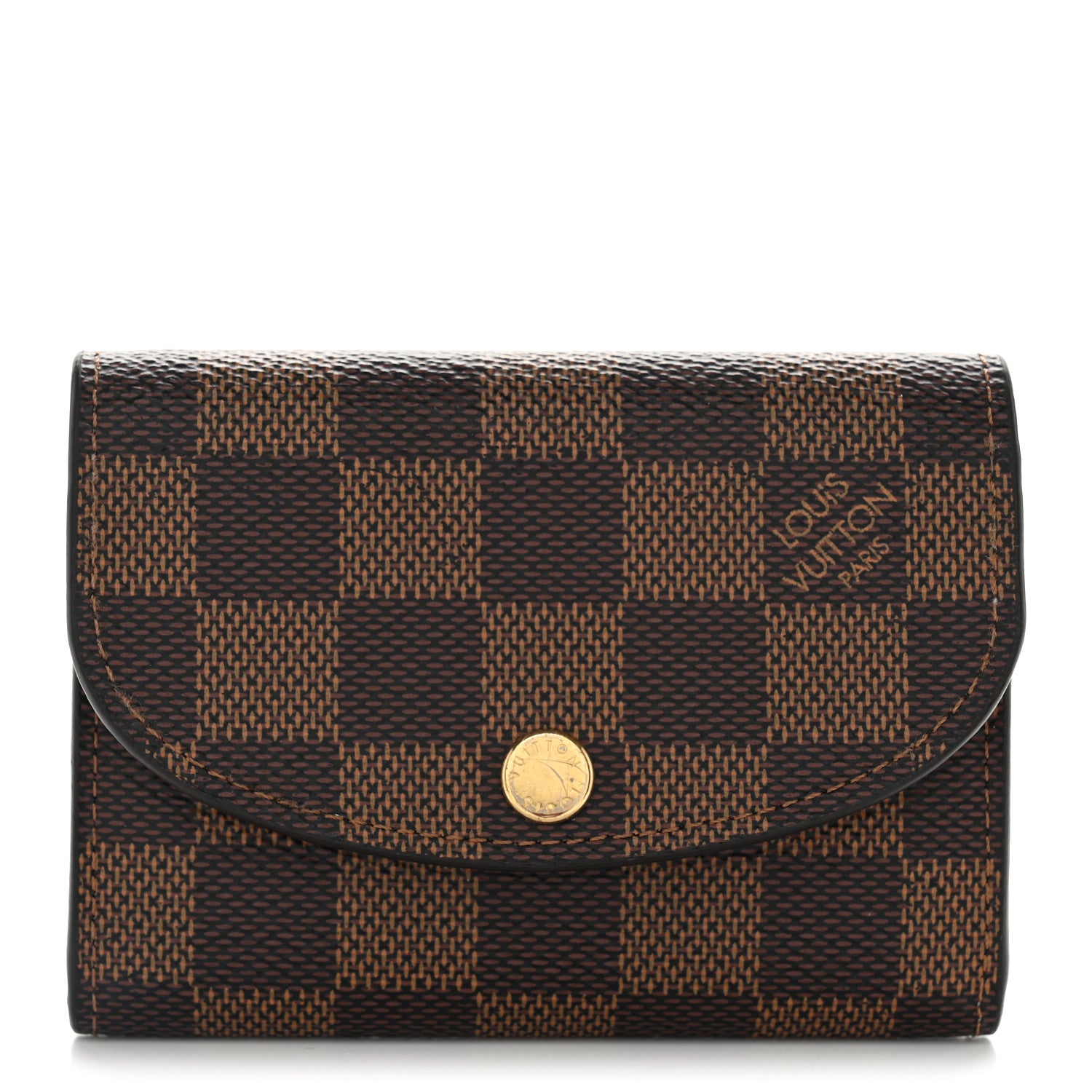 Louis Vuitton Damier Ebene Rosalie Coin Purse Rose Ballerine 1 of 7