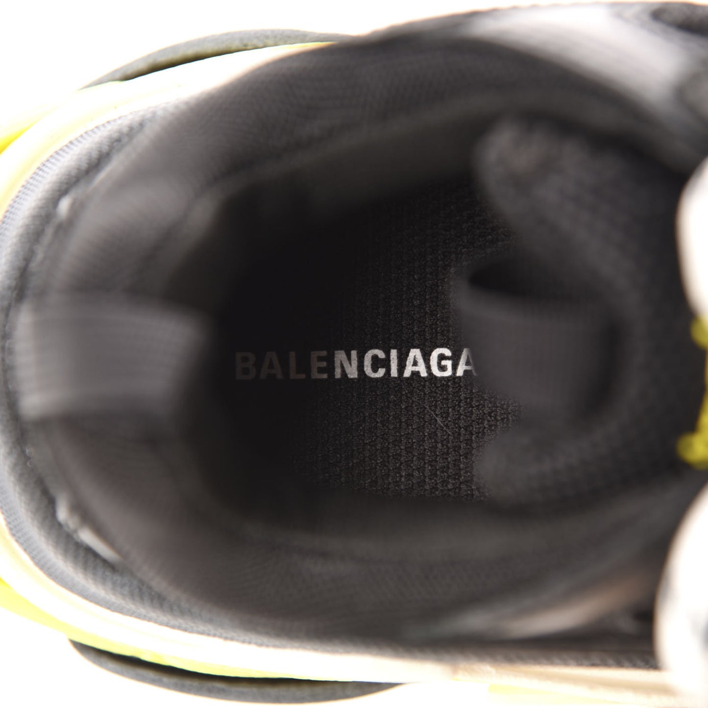 Fabric Mesh Womens Triple S Sneakers 35 Black Yellow