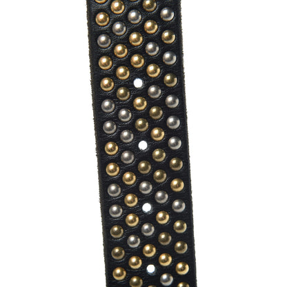 Gucci Calfskin Studded Feline Belt 85 34 Black 5 of 7