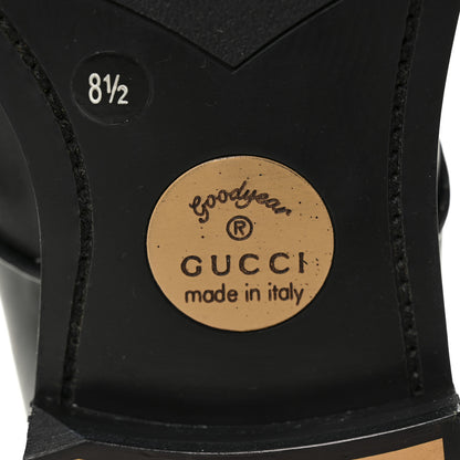 Gucci Knight Calfskin Mens Oxford Loafers 8.5 Black 8 of 8