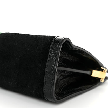Gucci Suede Patent GG Web Small Ophidia Chain Shoulder Bag Black 10 of 10
