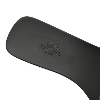 Hermes Rubber Aloha Sandals 39 Black 7 of 14