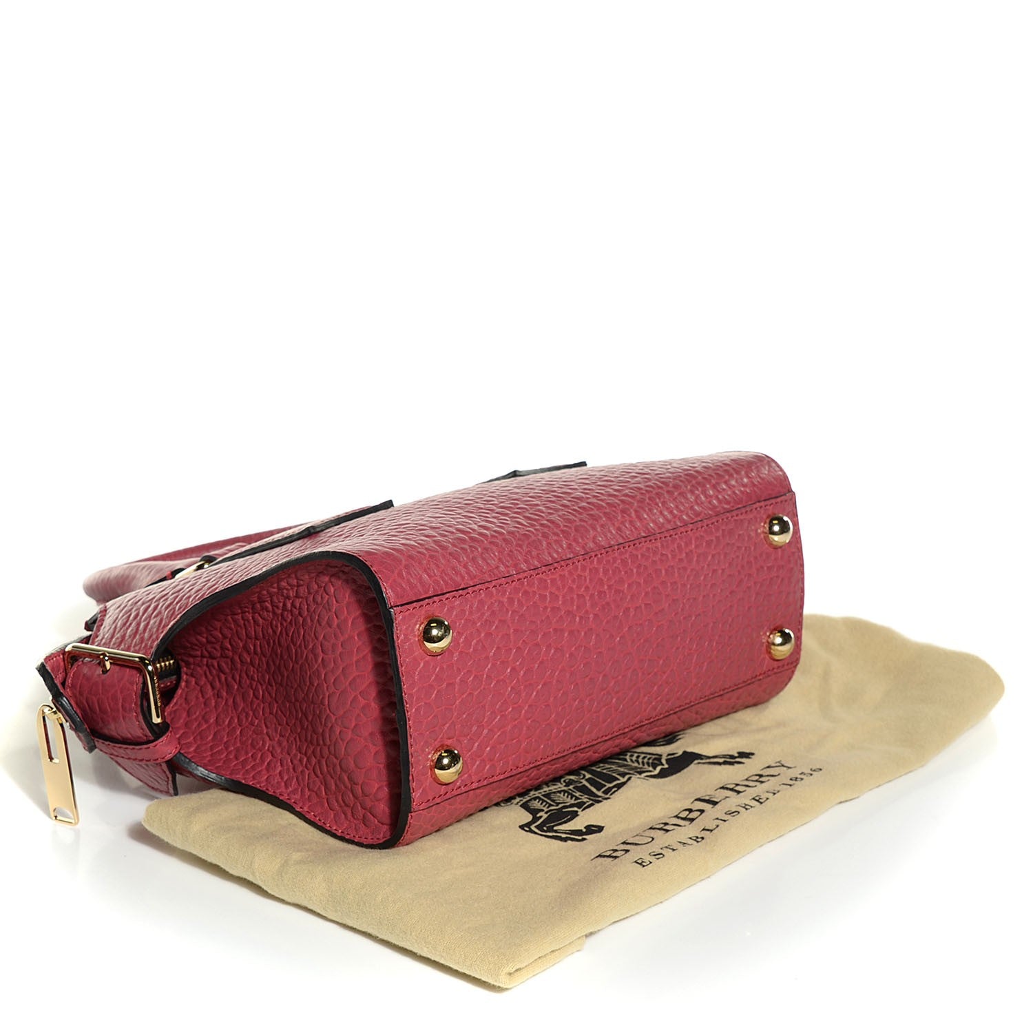 Burberry Signature Grain Small Clifton Bag Peony Rose 4 of 8