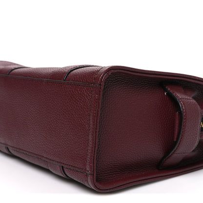 Marc Jacobs Grained Calfskin Small The Tote Bag Burgundy 10 of 10