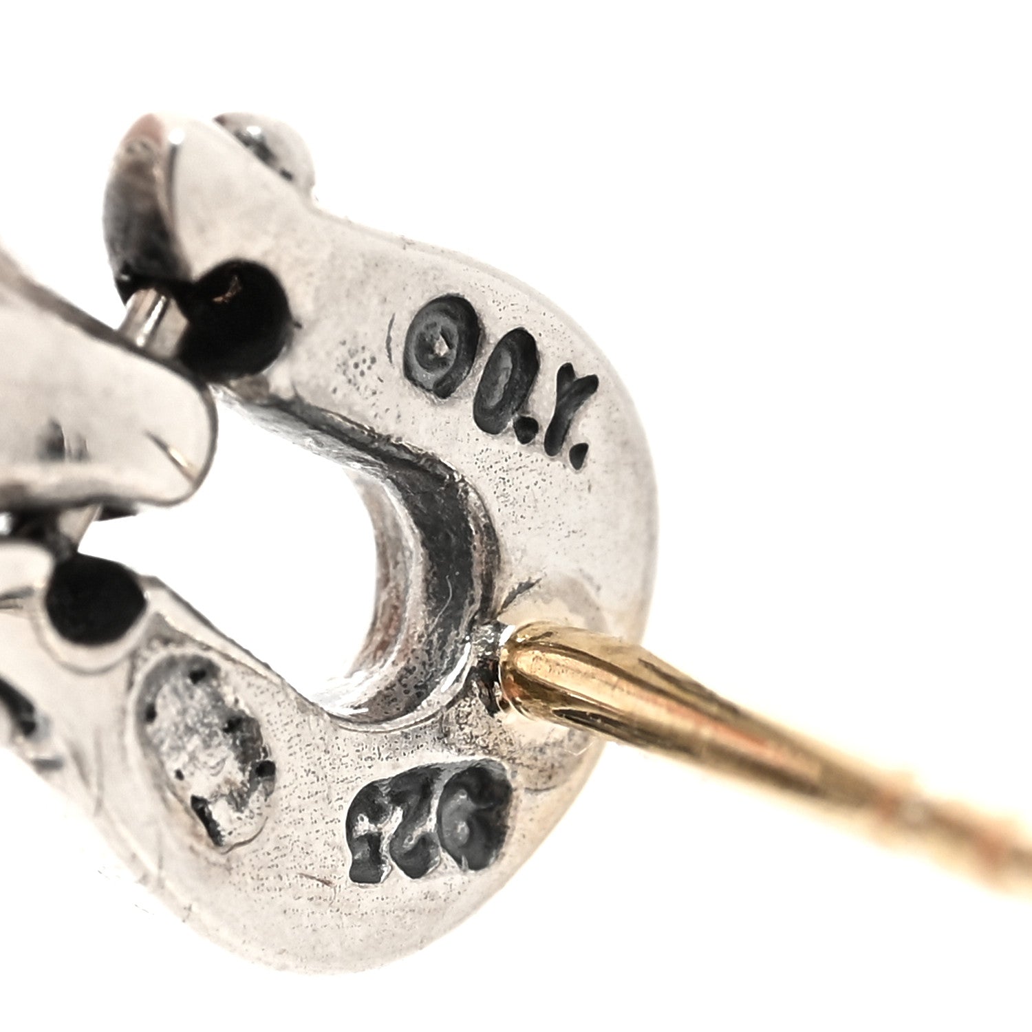 David Yurman Sterling Silver Tahitian Pearl Pearl Buckle Drop Earrings 4 of 4