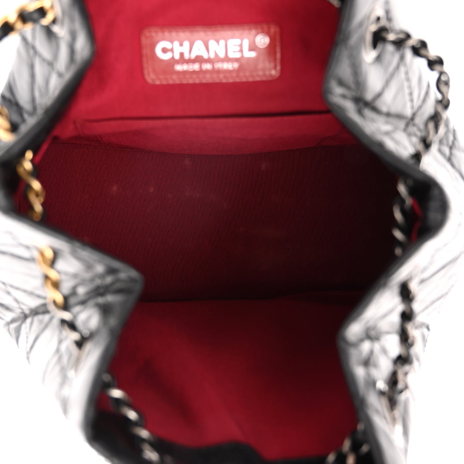 Chanel Aged Calfskin Quilted Small Gabrielle Backpack Black 5 of 11