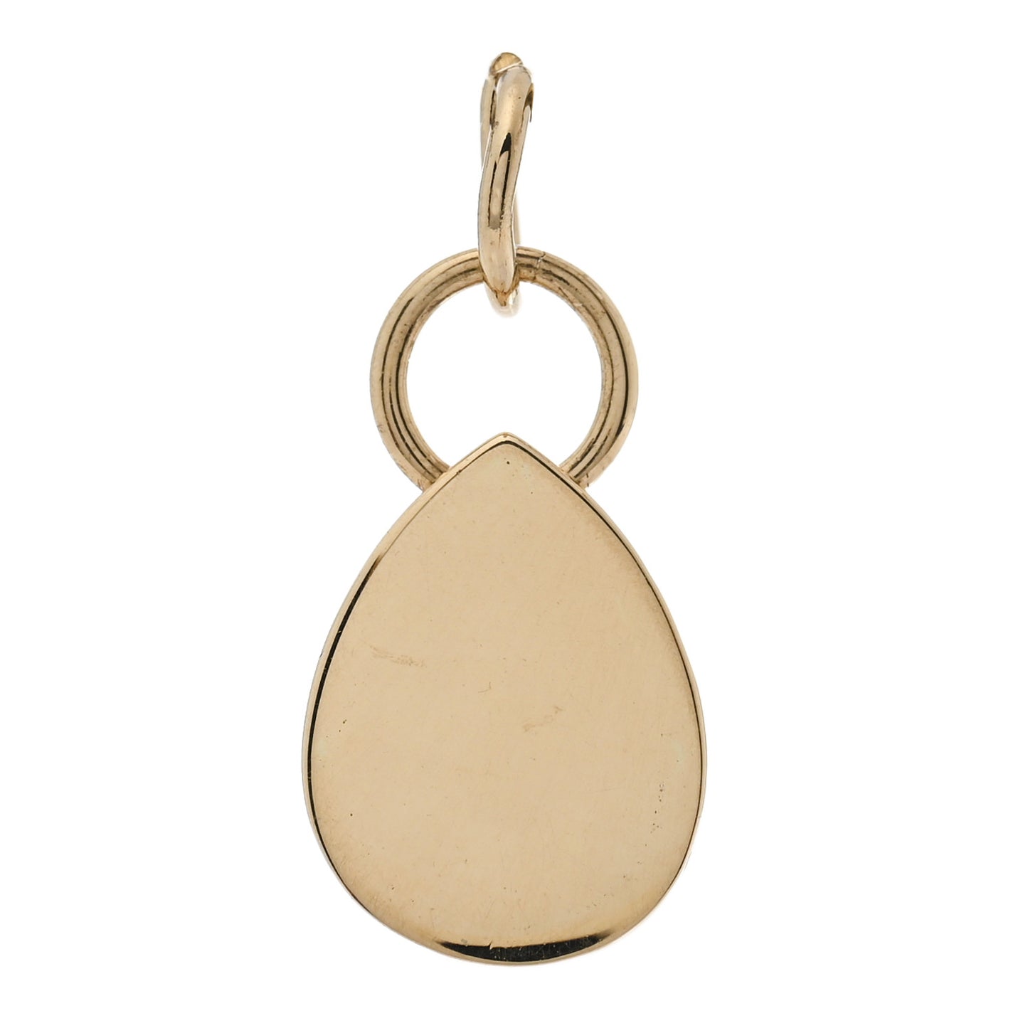 18K Yellow Gold Diamond Teardrop Pendant