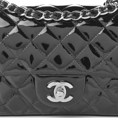 Chanel Patent Calfskin Quilted Mini Rectangular Flap Black 20 of 20