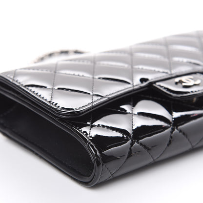 Chanel Patent Quilted Wallet On Removable Chain Black 8 of 13
