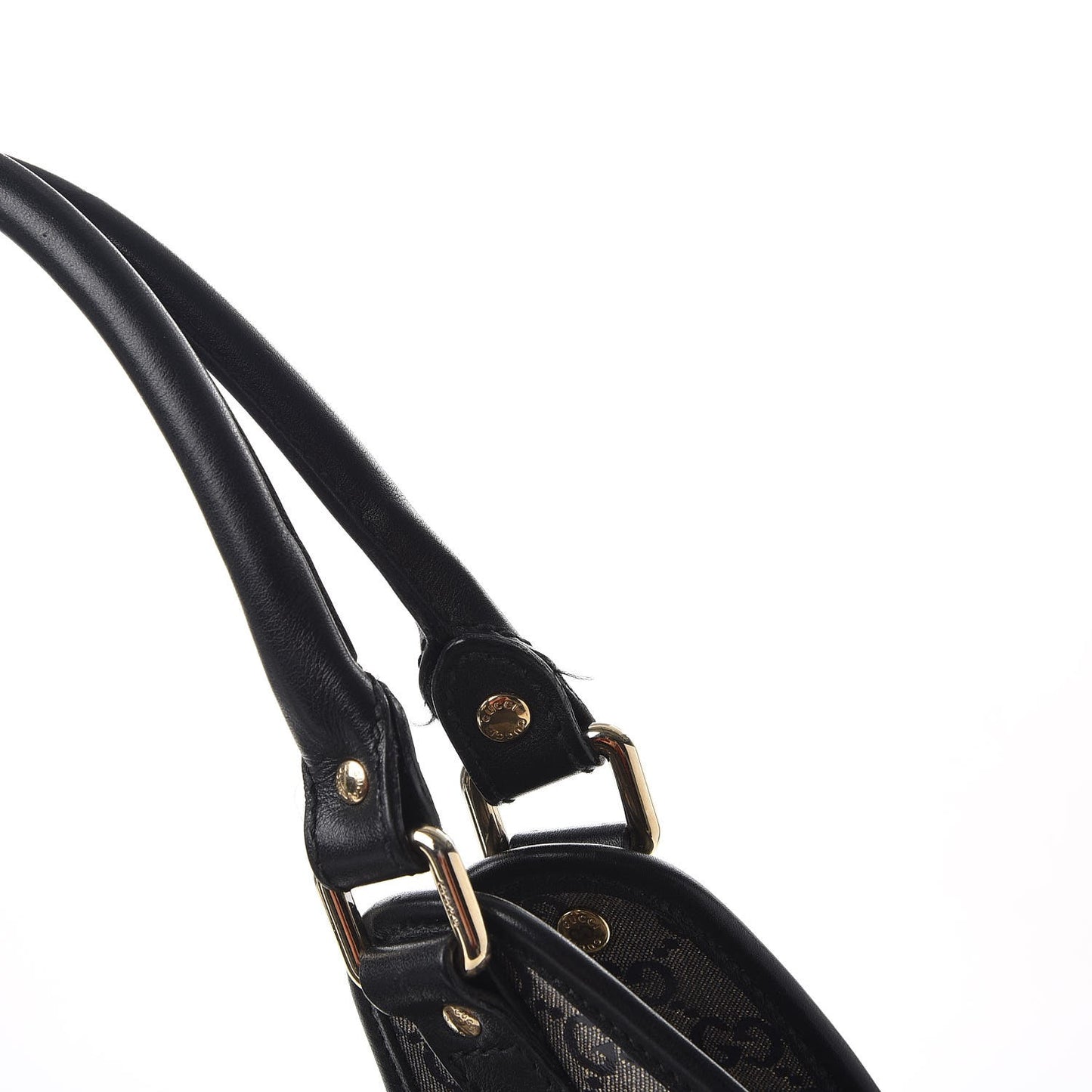Crystal Monogram Large Joy Shoulder Bag Black