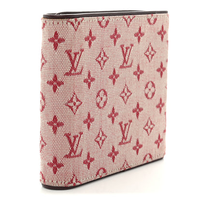 Louis Vuitton Mini Monogram Lin Compact Wallet Cherry 2 of 9
