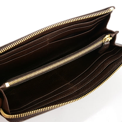 Mulberry Natural Leather Slim Zip Around Wallet Chocolate 5 of 5