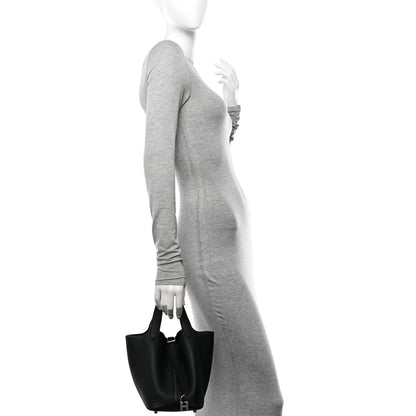 Hermes Taurillon Clemence Picotin Lock 18 PM Black 2 of 10