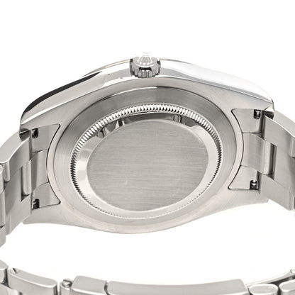 Rolex Stainless Steel 18K White Gold Diamond 41mm Oyster Perpetual Datejust Watch Silver 116334 4 of 4