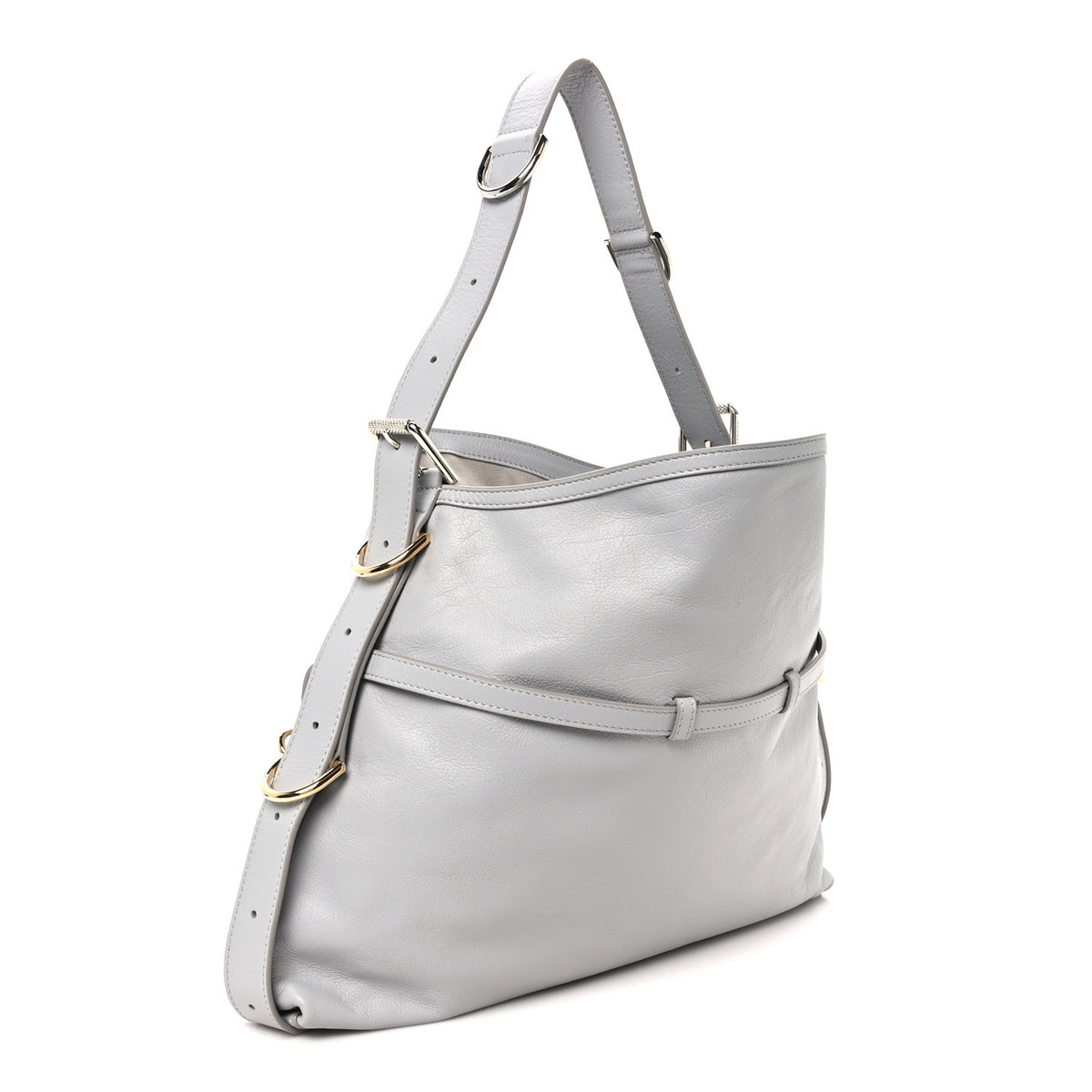 Givenchy Calfskin Medium Voyou Bag Light Grey 3 of 10