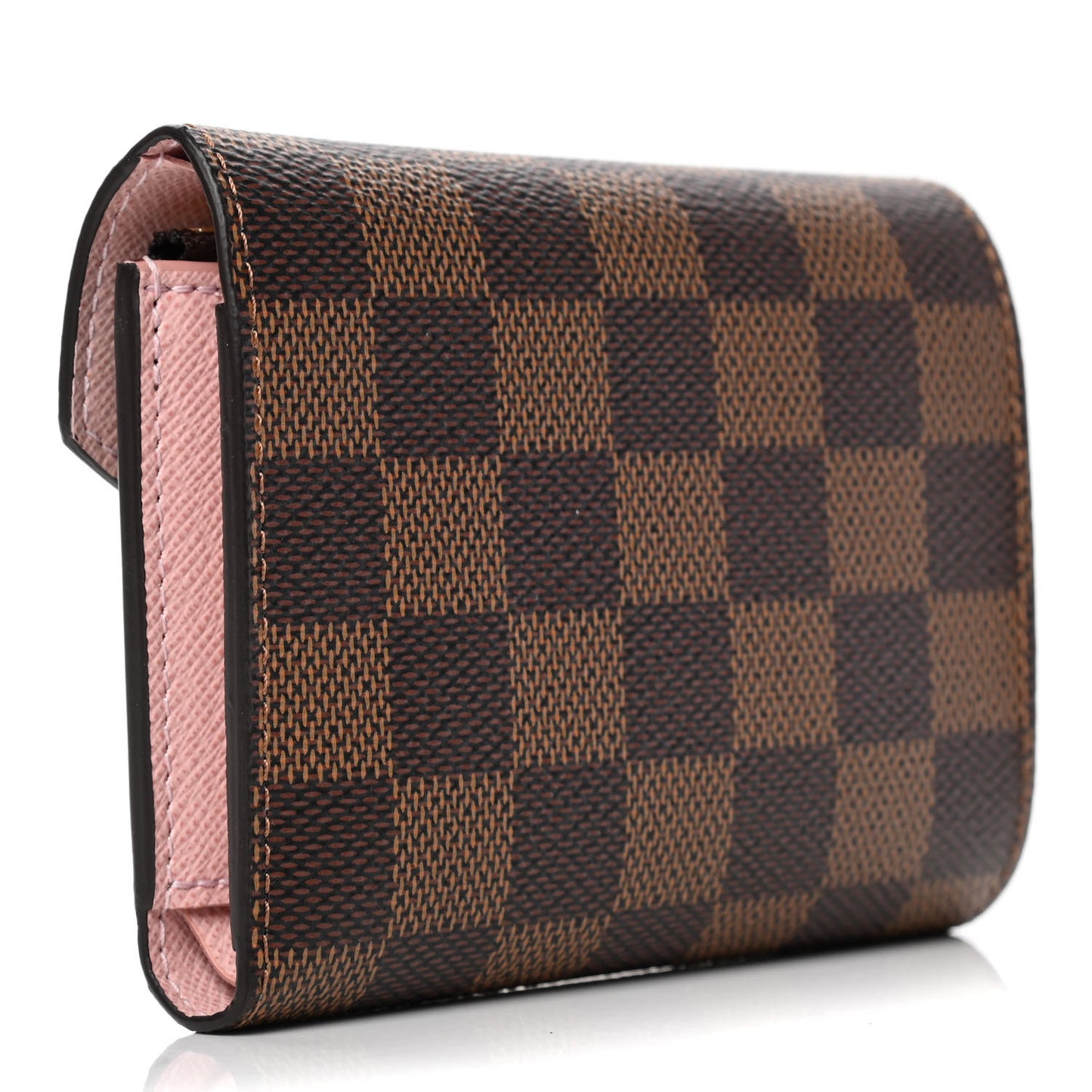 Damier Ebene Victorine Wallet Rose Ballerine
