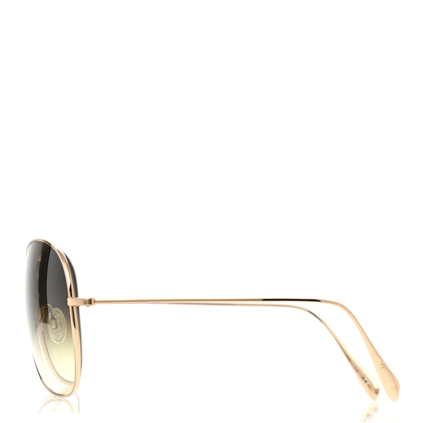Titanium Elsie Aviator Sunglasses Gold