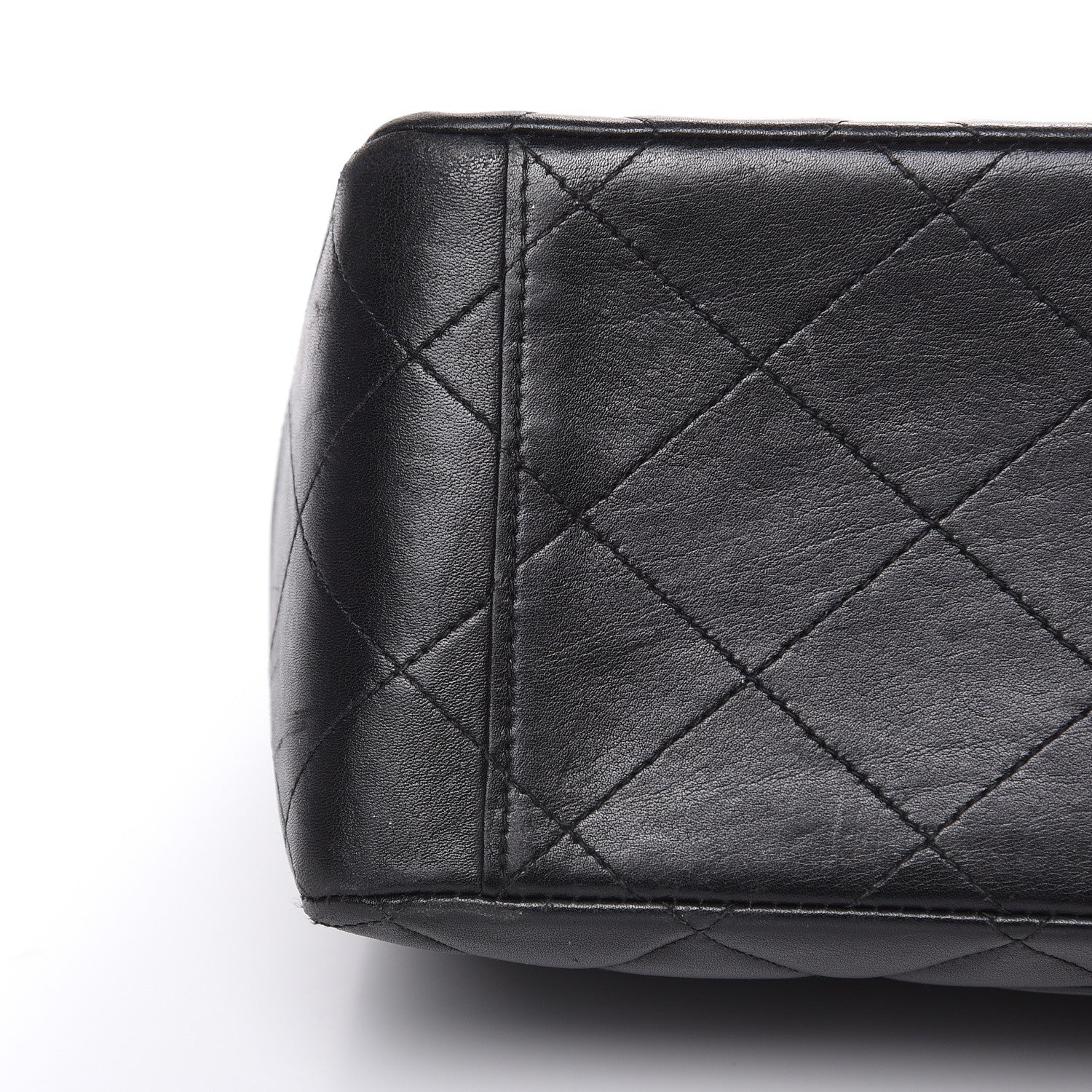 Chanel Lambskin Quilted XL Jumbo Single Flap Black 11 of 18