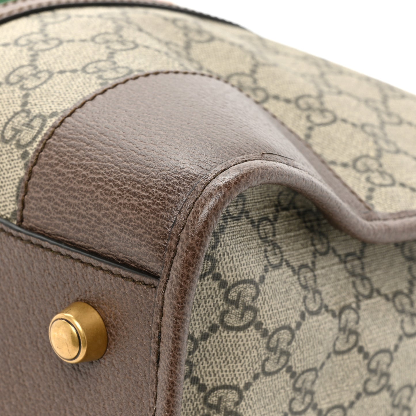 Soft GG Supreme Monogram Web Neo Vintage Duffle Bag Beige New Acero Crop