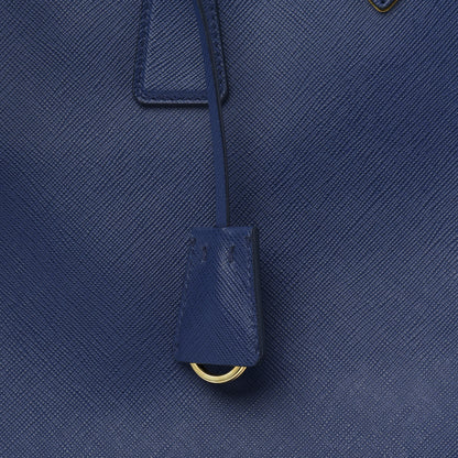 Prada Saffiano Medium Galleria Double Zip Tote Bluette 11 of 15