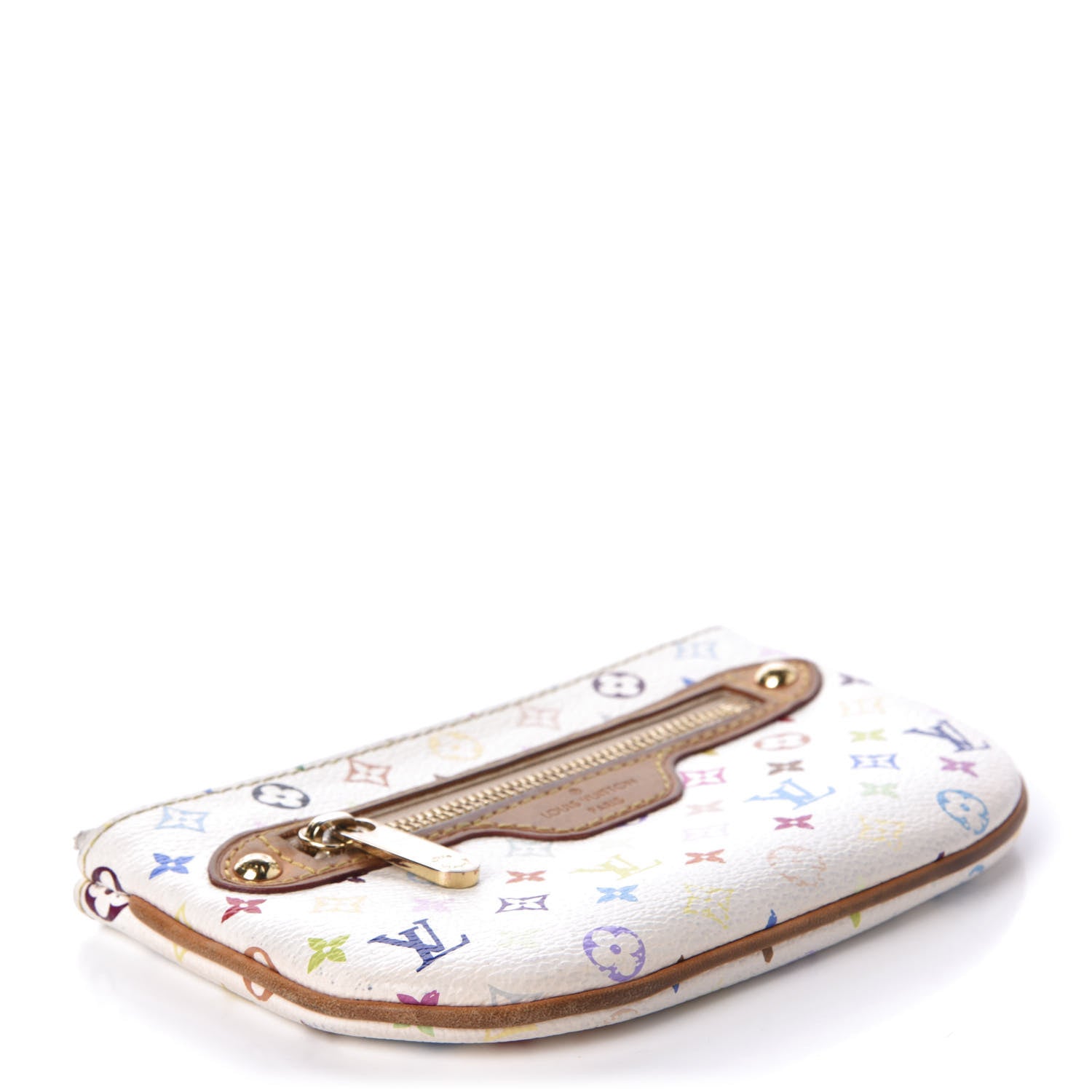 Louis Vuitton Monogram Multicolor Pochette Plate MM White 4 of 9